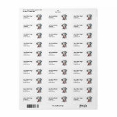 Custom Dalmation Dog Address Label (Full Sheet)