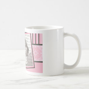 Custom Damask & Stripes Baby Photo Mug :rose