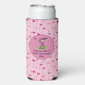 Custom Dames Golf League Waterfles (Seltzer Achterkant)