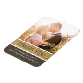 Custom dank u magneet | Koelkast Trouwfoto (Linkerzijde)