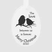 Custom Dated Christmas Love Between us Citation (dos)