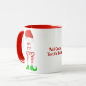 Custom De Elf Squad Familie Matching Group Xmas Mok (Voorkant links)