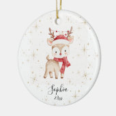 Custom Deer Christmas Ornament (Links)