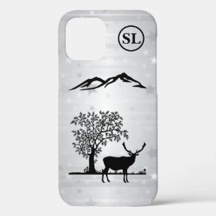 Custom Deer Silhouette Apple iPhone 12 Hoesje