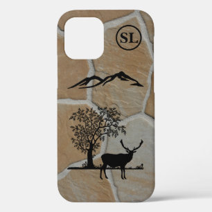 Custom Deer Silhouette Apple iPhone 12 Hoesje
