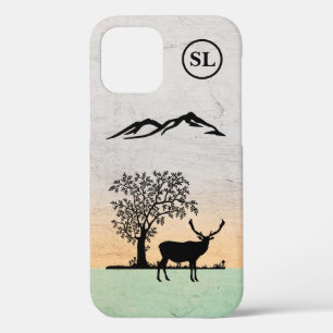 Custom Deer Silhouette Apple iPhone 12 Hoesje