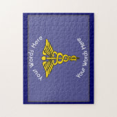 Custom Dentist Caduceus Legpuzzel (Verticaal)