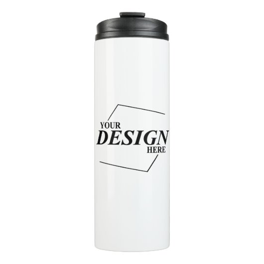 Custom Design Creëer Uw eigen Sjabloon Thermosbeker (Voorkant)