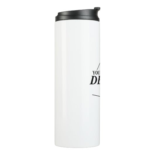 Custom Design Creëer Uw eigen Sjabloon Thermosbeker (Gedraaid links)