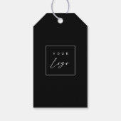 Custom Design Logo Black Hang Labels met String Cadeaulabel (Achterkant)