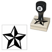 Custom Design Star Rubberstempel (Gestempeld)