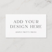 Custom Design Visitekaartje 3,5 x 2" DIY (Voorkant)