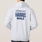 Custom Design voor Harris Walz Hoodie (Achterkant)
