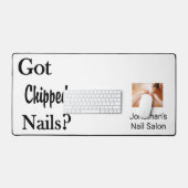 Custom Desk Mat for Salon Owner Barber Nail Salon (Clavier et souris)