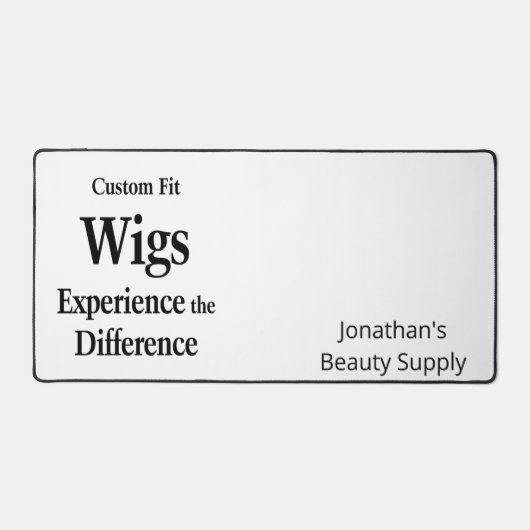 Custom Desk Mat for Salon Owner Barber Supply (Recto)