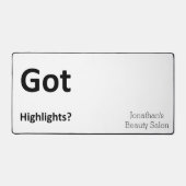 Custom Desk Mat for Salon Owner Barbershop (Recto)