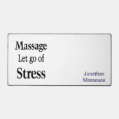 Custom Desk Mat for Salon Owner Massage (Voorkant)