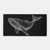 Custom Desk Mat Modern Geometric Whale (Voorkant)