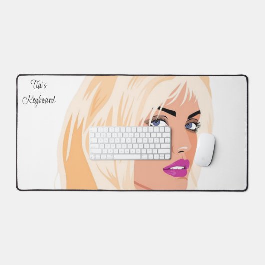 Custom Desk Mat voor Salon Eigenaren Stylist (Keyboard & Muis)