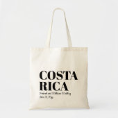 Custom Destination Wedding Welkom in Costa Rica Tote Bag (Voorkant)