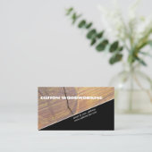 Custom Diagonal Wood Woodworking Professional Visitekaartje (Staand voorkant)
