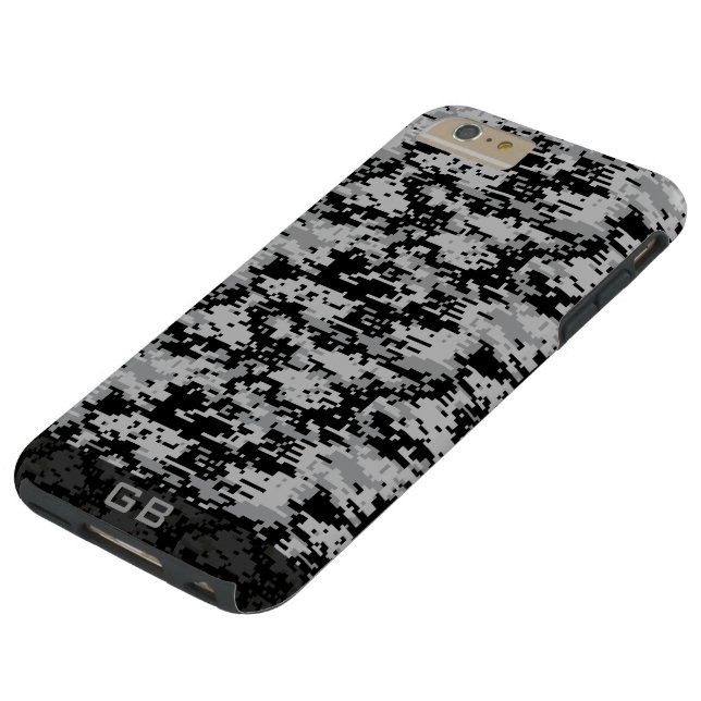 Custom Didgital Camo Monogram Case-Mate iPhone Case (Bovenkant)