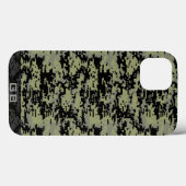 Custom Didgital Camo Monogram Case-Mate iPhone Case (Achterkant (horizontaal))