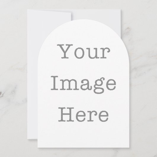 Custom Die-Cut Invitations – Unique Shapes Kaart (Voorkant)