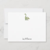 Custom Dinosaur Note Card Notitiekaartje (Voorkant)