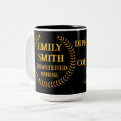 Custom Diploma in One Hand Coffee Graduation Mug (Devant gauche)