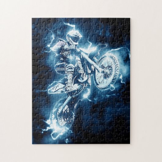 Custom Dirt Bike Jigsaw Puzzle Legpuzzel (Verticaal)