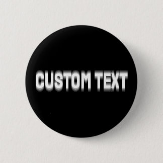 Custom Distortion Glitched Text Effect Ronde Button 5,7 Cm