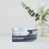 Custom DJ Platenspeler Visitekaartje (Staand voorkant)