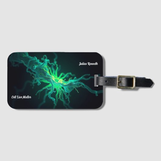 Custom Doctor Nurse Biological Cell Science Art Bagagelabel (Voorkant (horizontaal))