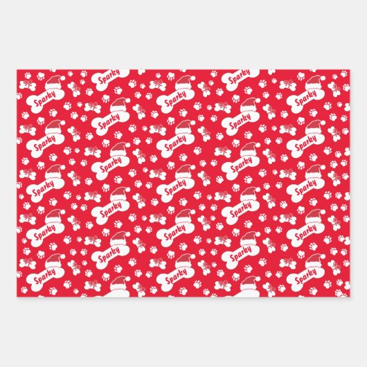 Custom Dog Bone Wrapping Papiervellen Inpakpapier Vel (Voorkant 2)