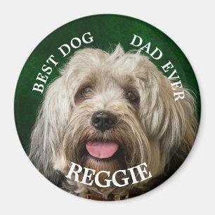 Custom Dog Dad Tibetan Terrier Sleutelhanger Magneet