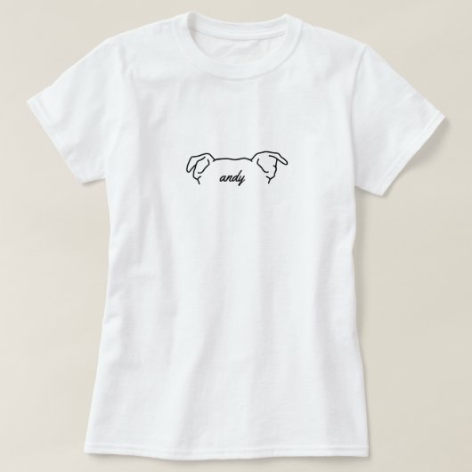 Custom Dog Ear Shirt Dog Mom (Design voorkant)
