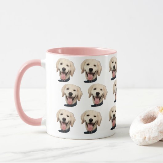 Custom Dog Face Mok | Dog Mom Gift Mok (Met donut)