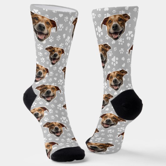 Custom Dog Face Sokken (Gebogen)