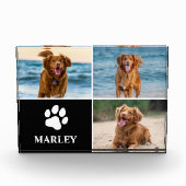 Custom  Dog Lover 3 Photo Collage Photo Block Fotoblokken (Voorkant)