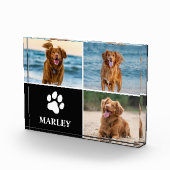 Custom  Dog Lover 3 Photo Collage Photo Block Fotoblokken (Rechts)