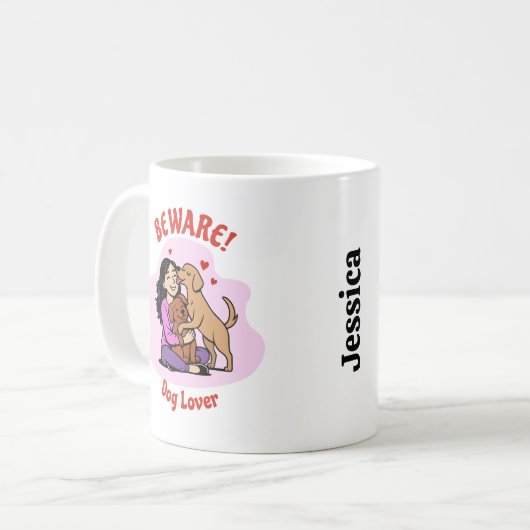 Custom Dog Lover Mug – Personalized Gift (Devant gauche)