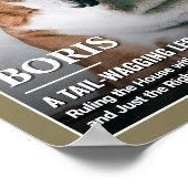 Custom Dog Magazine Cover Template Pet Portrait Poster (Hoek)