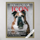 Custom Dog Magazine Cover Template Pet Portrait Poster (Voorkant)