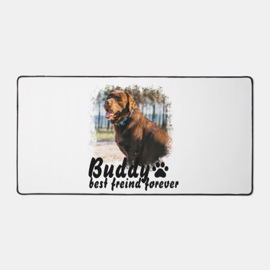 Custom Dog Mouse Pad & Desk Mat – Personalize with (Recto)