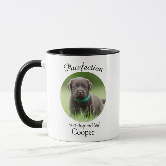 Custom Dog Mug with picture (Gauche)