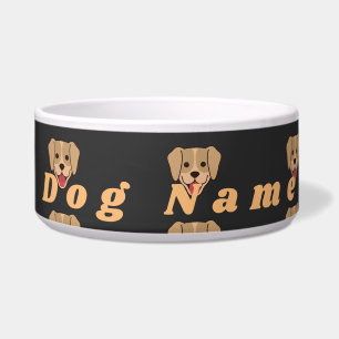 Custom Dog Name Dog Afbeelding Feeding Ceramische Voerbakje