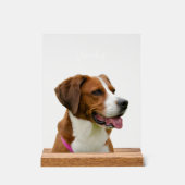 Custom Dog Name Photo Memorial Portrait (Recto)