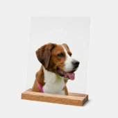 Custom Dog Name Photo Memorial Portrait (Angle)