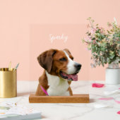 Custom Dog Name Photo Memorial Portrait (Mariage)